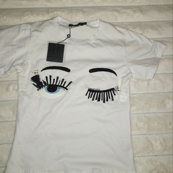 Bolboa Tops - Balboa White Graphic  Tee